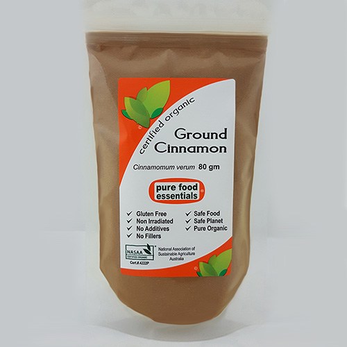 Cinnamon Powder Verum Pure Food Essentials Cert. Organic (80g)